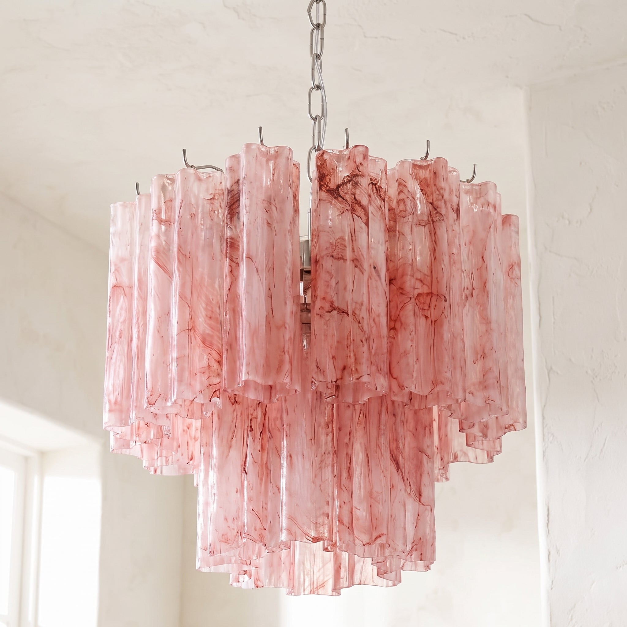Lustre Nuvola style Murano tronchi, rose nuage – LIVO