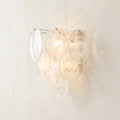 Applique murale Opalina style Murano, disques irisés blancs – LIVO