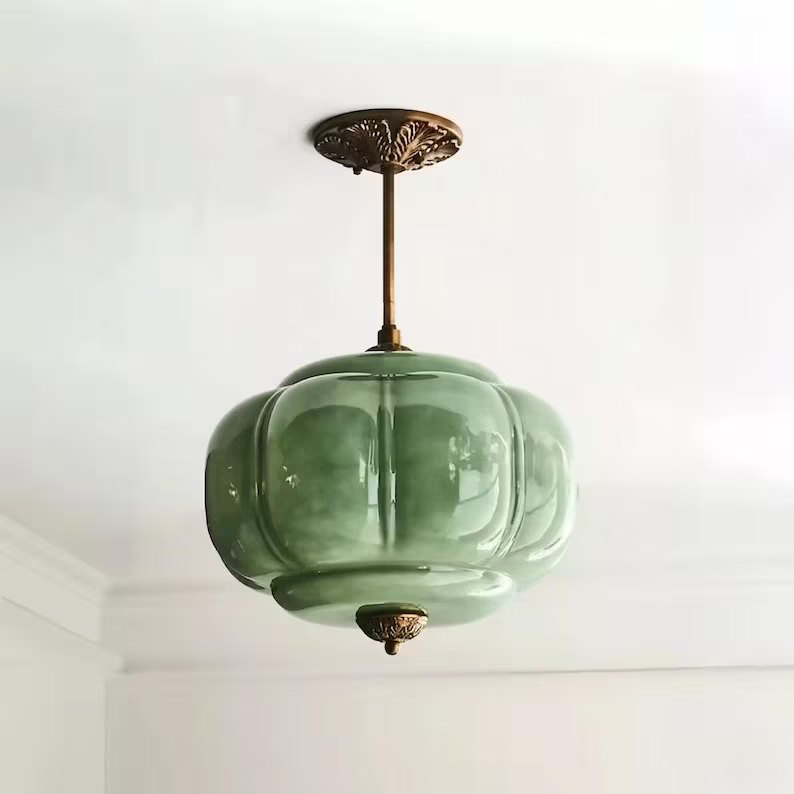 Suspension Conchiglia style Murano verre festonné – LIVO