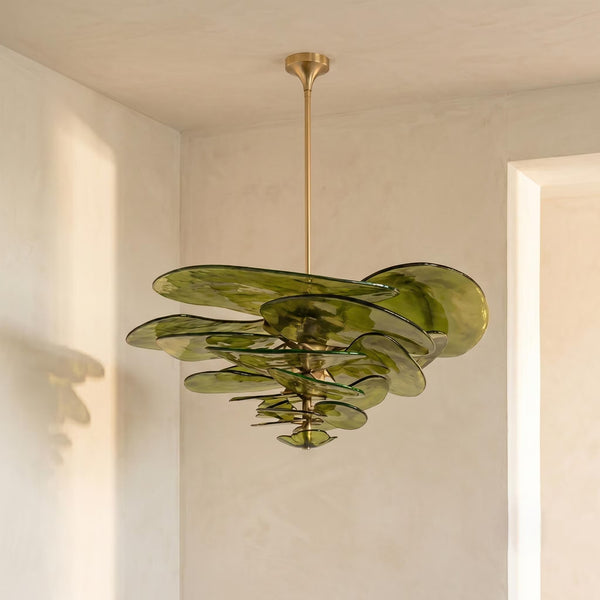 Lustre Ninfea style Murano feuille de lotus – LIVO