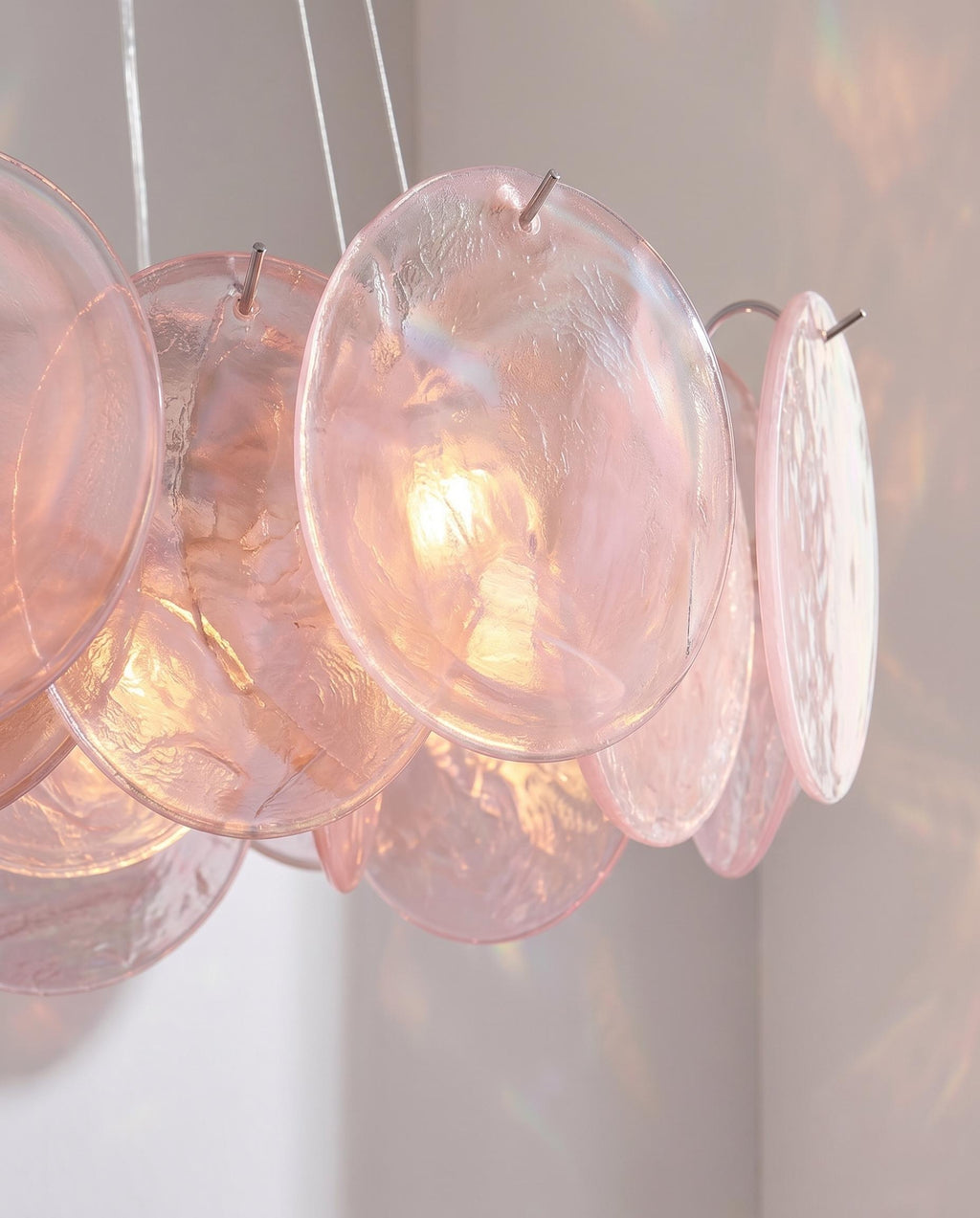 Lustre Ottavia style Murano Art déco, verre peint main – LIVO (vue 5)