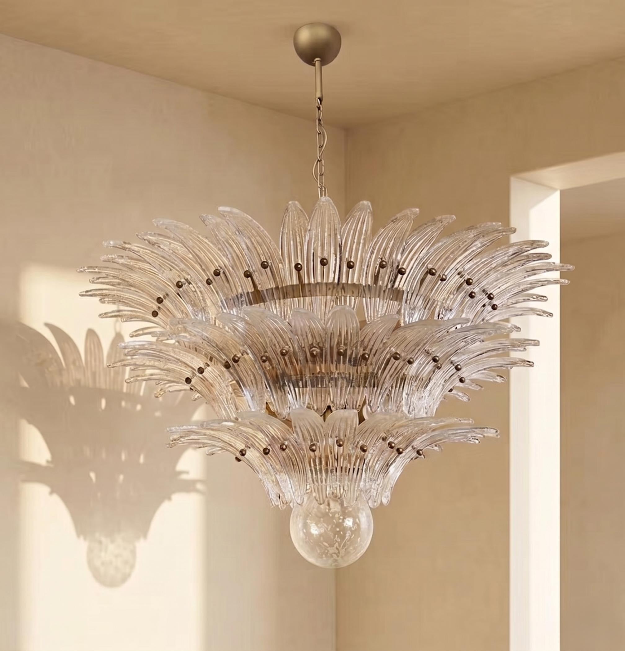 Lustre Palmira style Murano motif palmette – LIVO (vue 2)