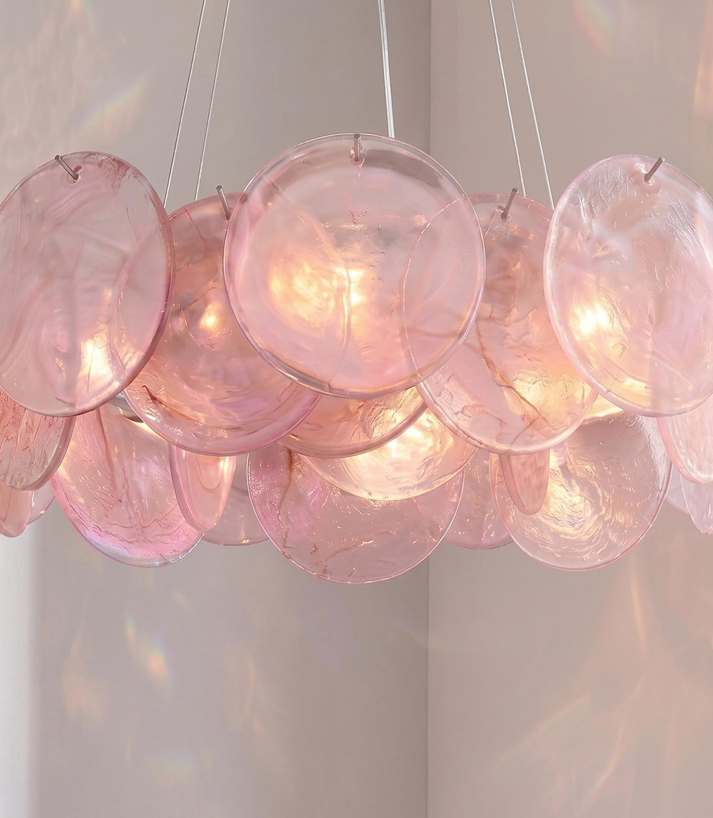 Lustre Ottavia style Murano Art déco, verre peint main – LIVO (vue 6)