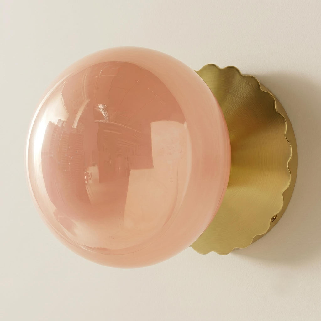 Applique murale Luna globe verre, style scandinave – LIVO