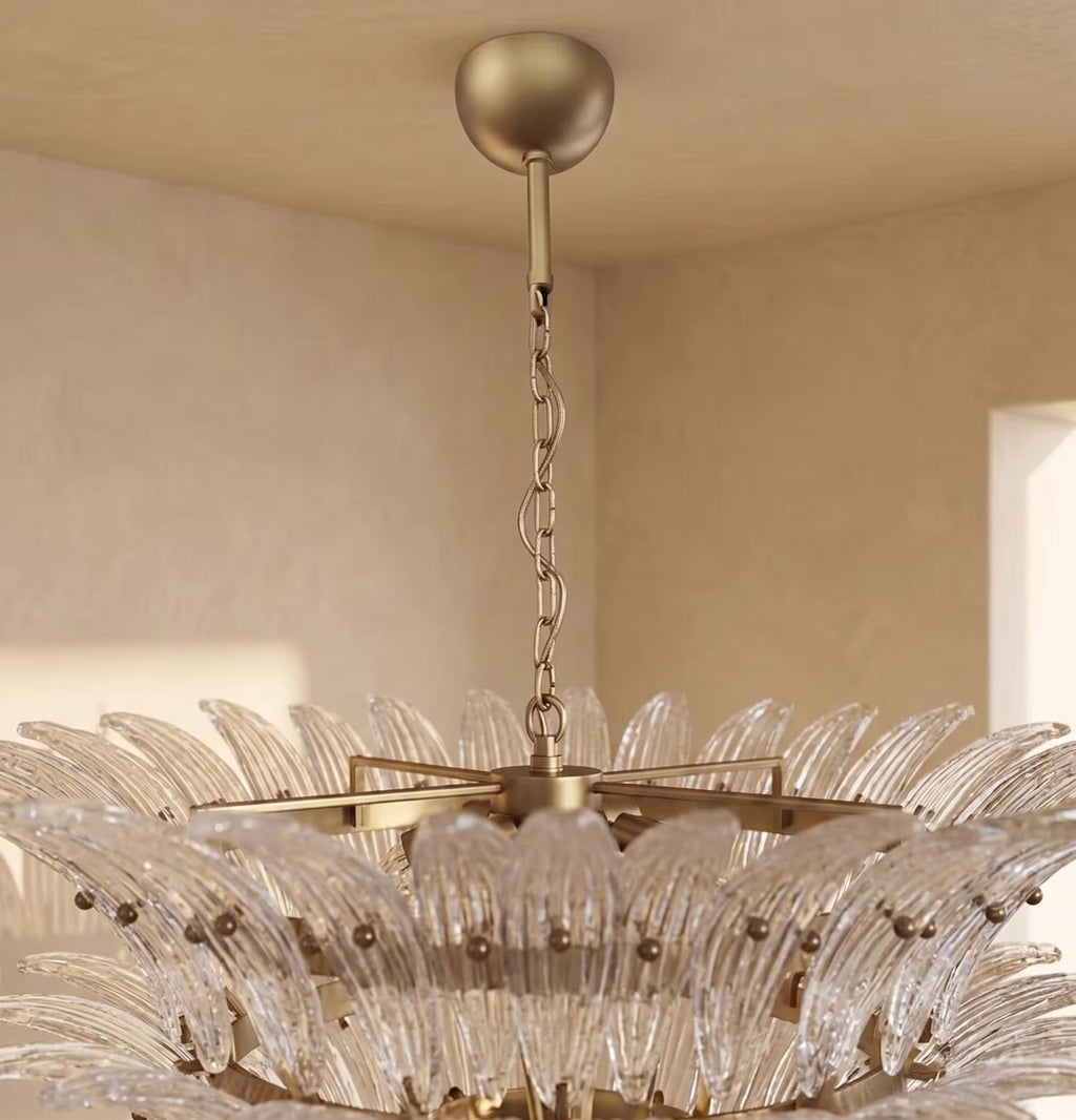 Lustre Palmira style Murano motif palmette – LIVO (vue 3)