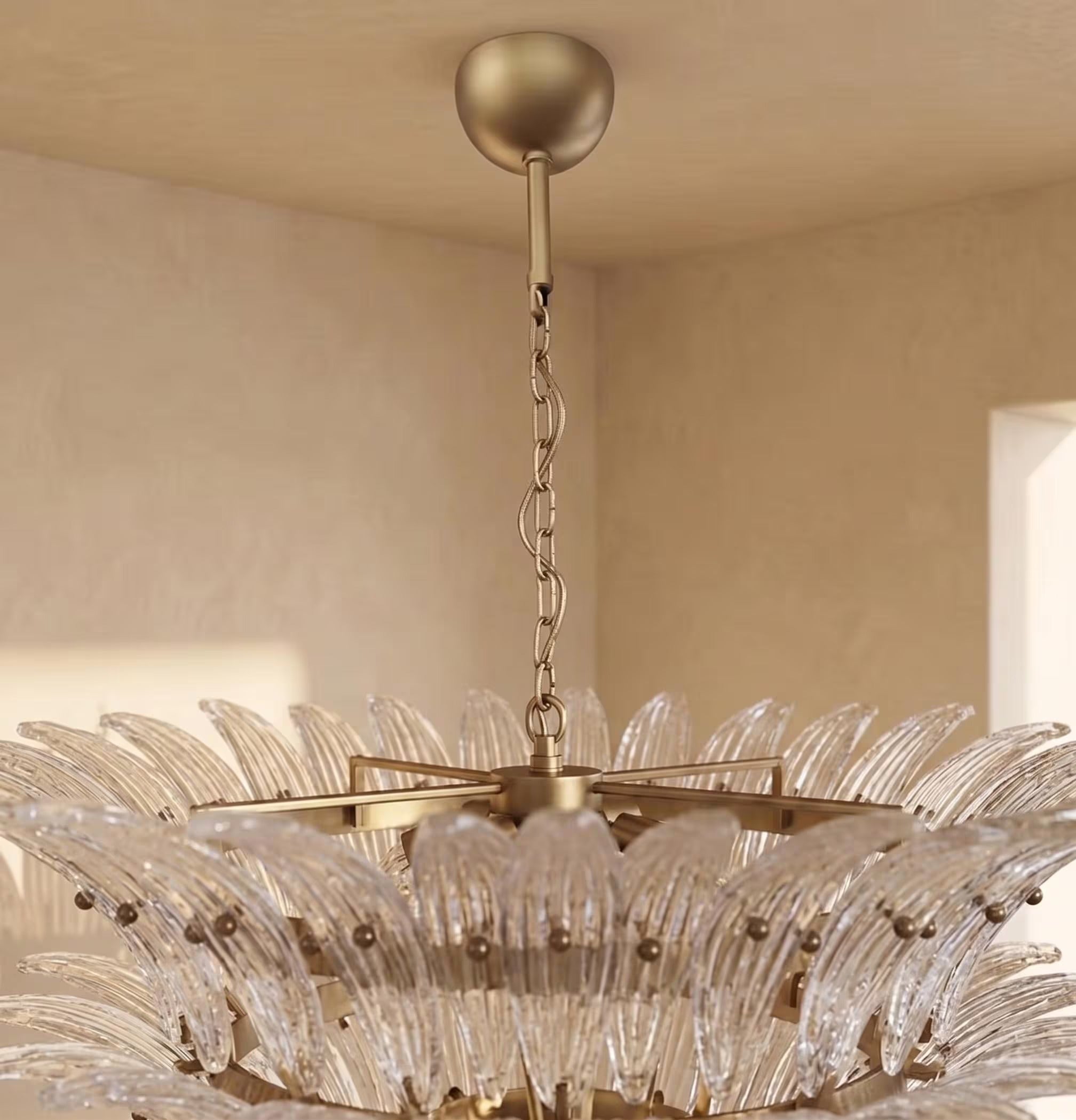 Lustre Palmira style Murano motif palmette – LIVO (vue 3)