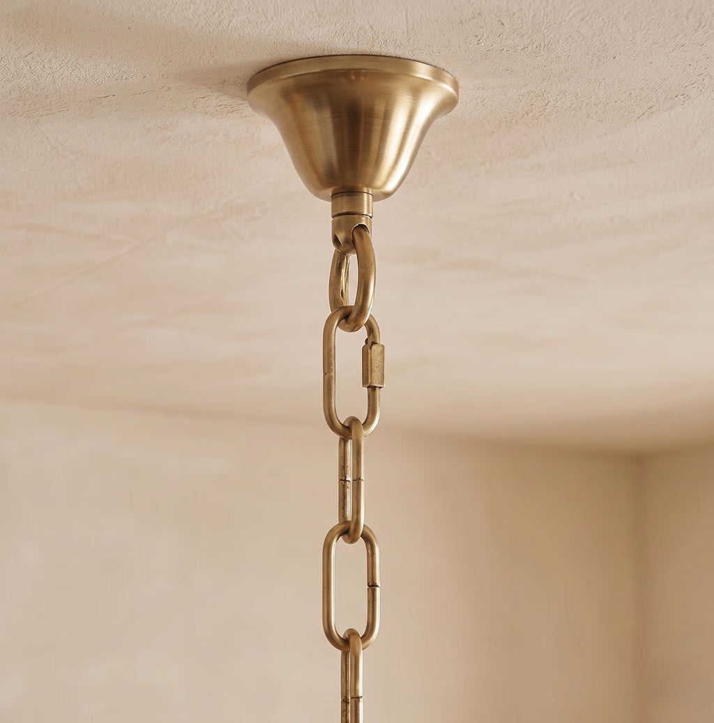 Lustre Elettra style Murano ambre – LIVO (vue 4)